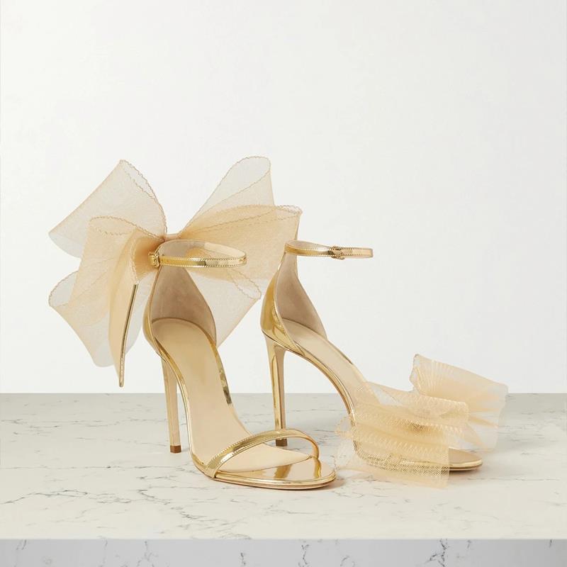 Asymmetrical Open-toe Stiletto Heels