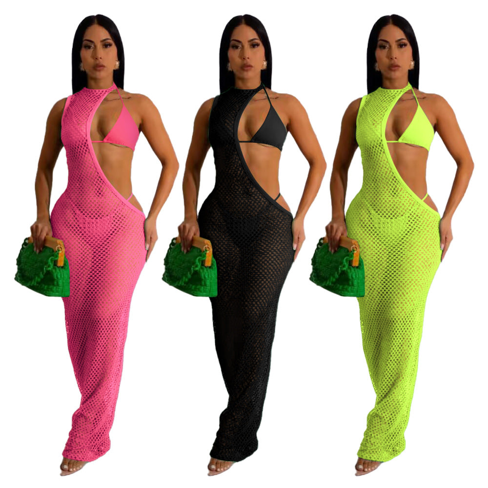 Beach Babe Fishnet Skirt Set