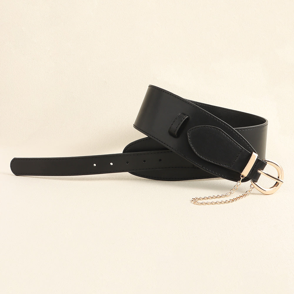 Sleek Metal Chain Waist Belt