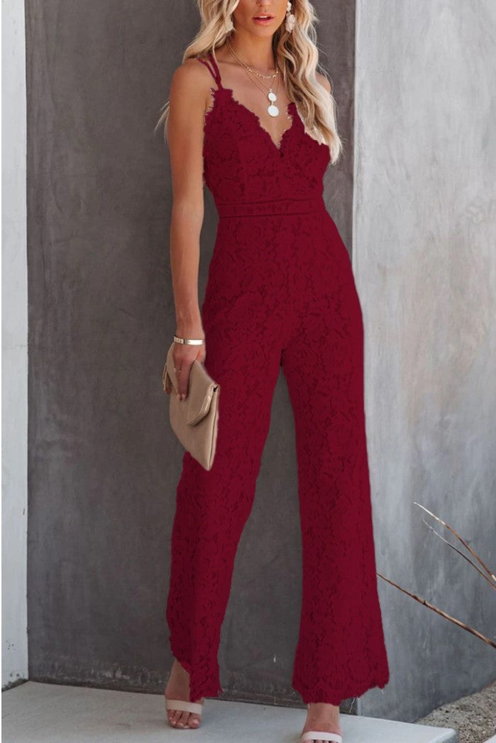 Sleeveless Casual Suspender Jumpsuit