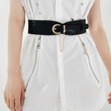 Sleek Metal Chain Waist Belt