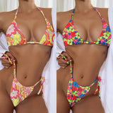 Floral Drawstring Swimsuit