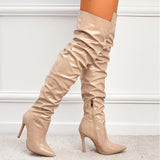 Seductive Chic Knee High Super Heel Party Boots