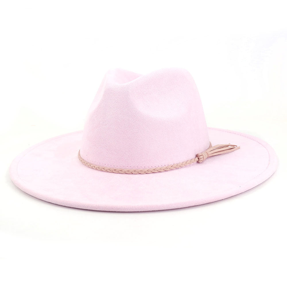 Broad-brimmed Suede Cowboy Hat