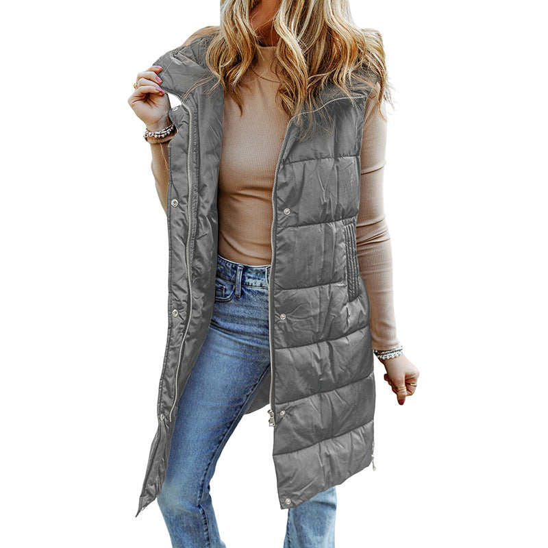 Emma Long Puffer Vest Jacket