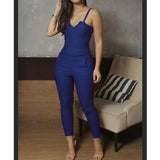 Solid Stretch Skinny Jumpsuit