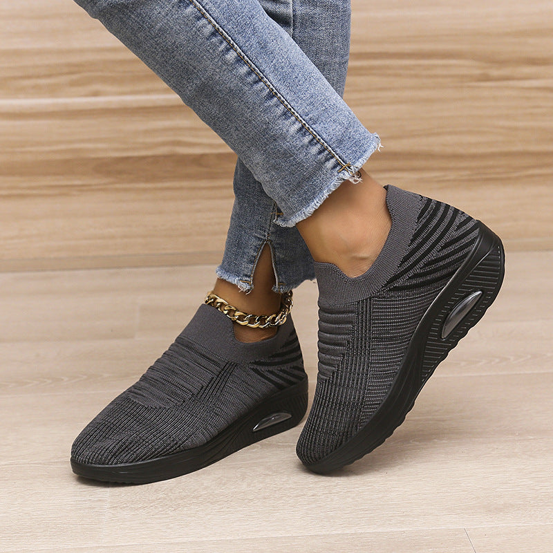 Breathable Mesh Slip-On Air Cushion Shoes