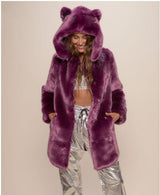 Luxury Fur Hooded Coat