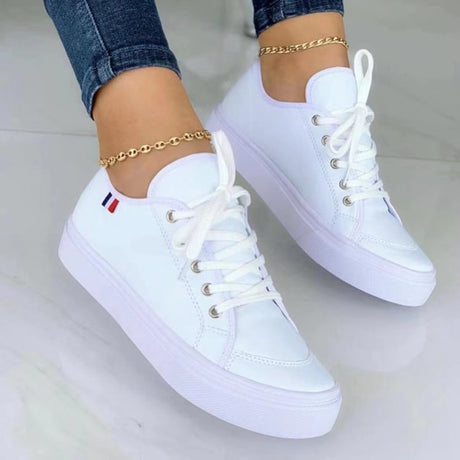 Lace-Up Fun Flats Slip-On Sneakers Walking Shoes