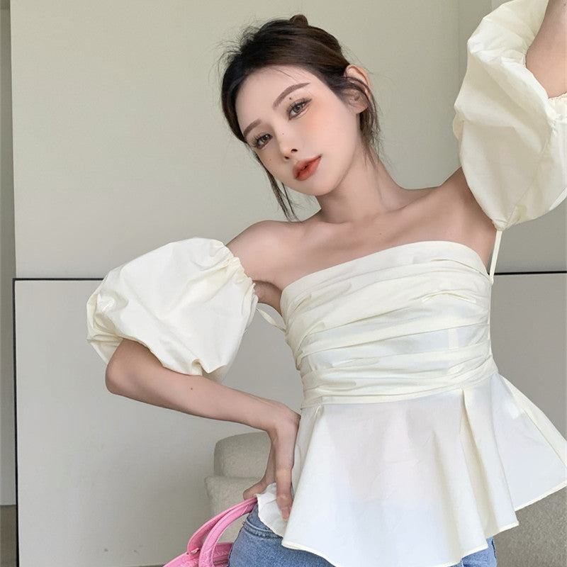 Dream French Ruffle Crop Top