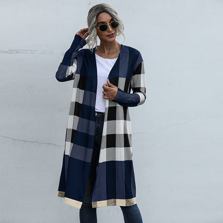 Plaid Chic Cardigan