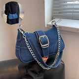 Denim Chic Shoulder Bag