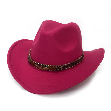 Metal Leaf Belt Cowboy Hat