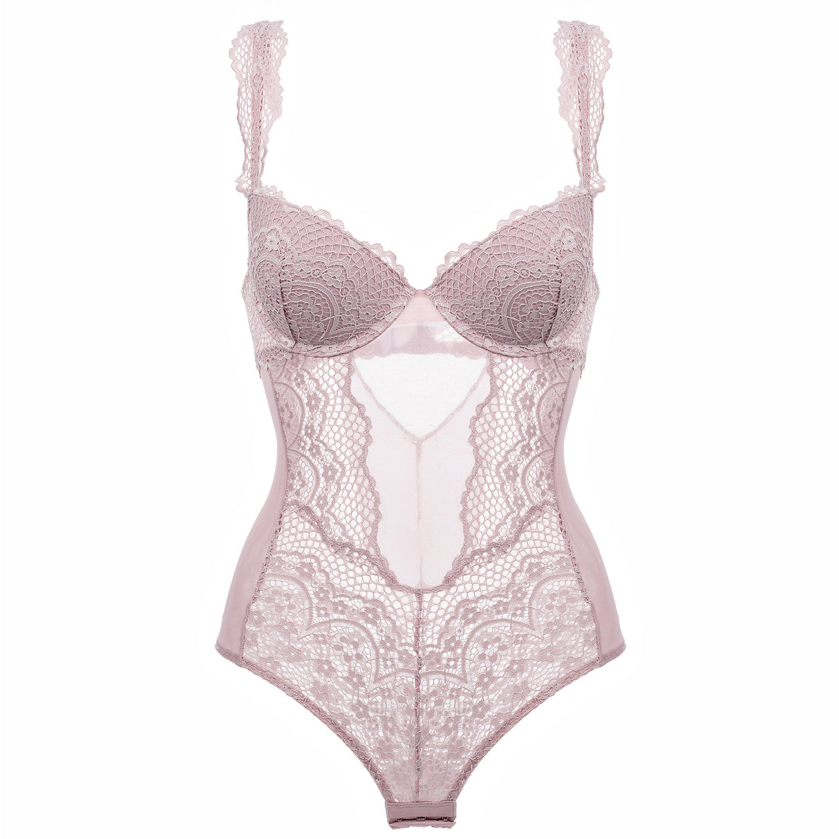 Lace Translucent Sensation Bodysuit Lingerie