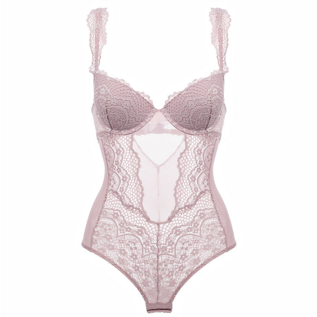 Lace Translucent Sensation Bodysuit Lingerie