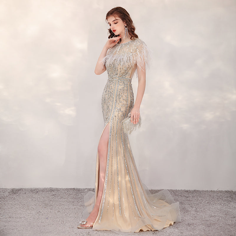 Sparkling Night Sky Evening Dress