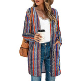 Striped Print Cardigan Jacket