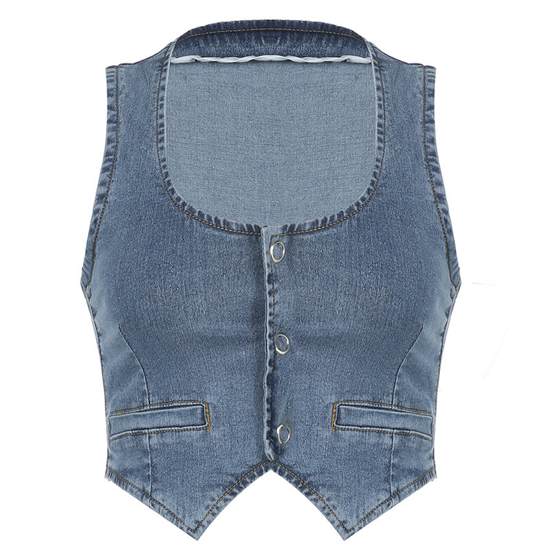 Ava Buttoned Vest