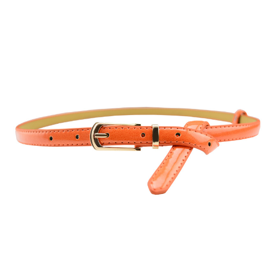 Patent Leather Pin Buckle Multi-Color Belt