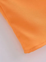 Pleated Orange Dream Skirt