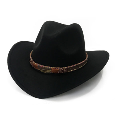 Metal Leaf Belt Cowboy Hat