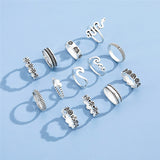 Silver Alice Ring Set