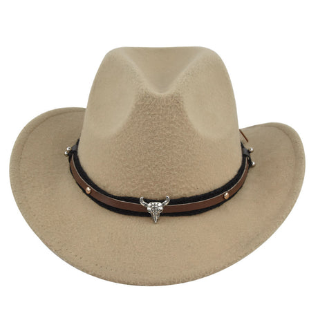 Western Bell Shape Curved Brim Cowboy Hat