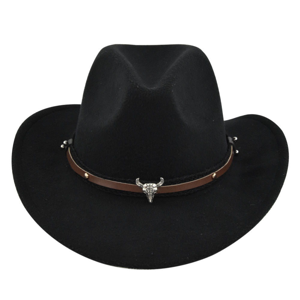 Western Bell Shape Curved Brim Cowboy Hat