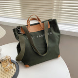 Fashionable Canvas Letters Shoulder Bag