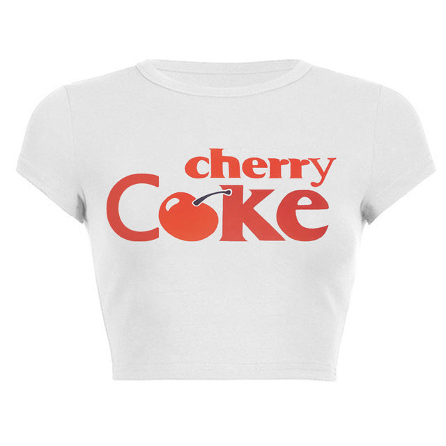 Cherry Coke Crop Top