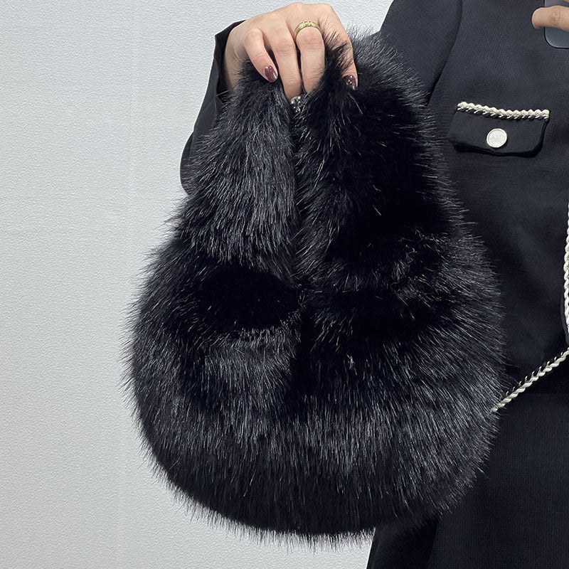 PETRA FAUX FUR HANDBAG