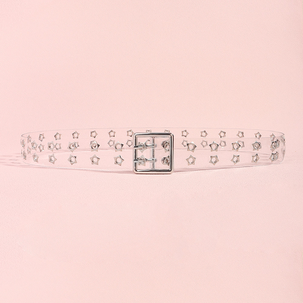 Stellar Perforated Hollow Waist Belt