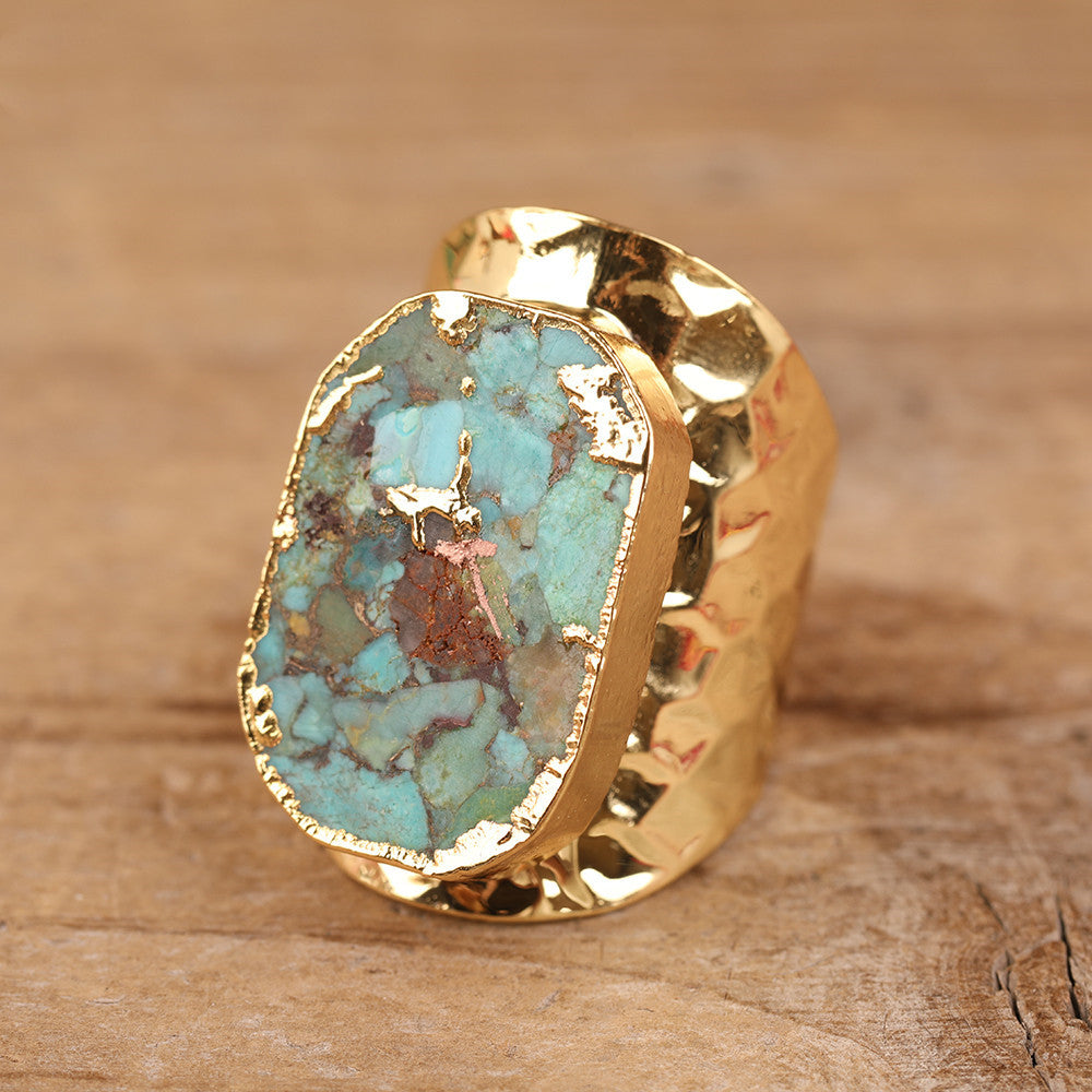 Natural Turquoise Stone Ring