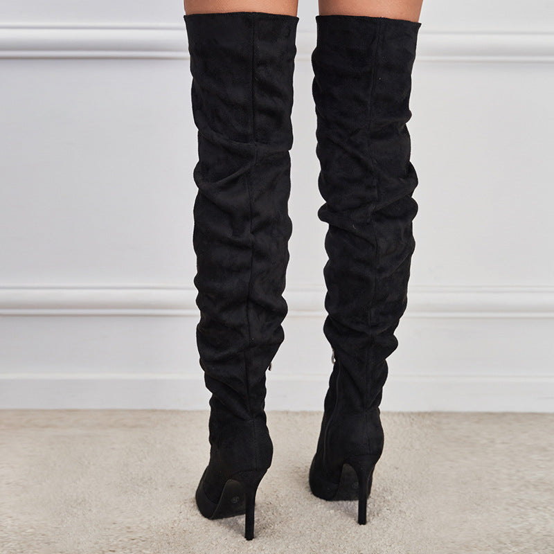 Seductive Chic Over-The-Knee Stiletto Boots