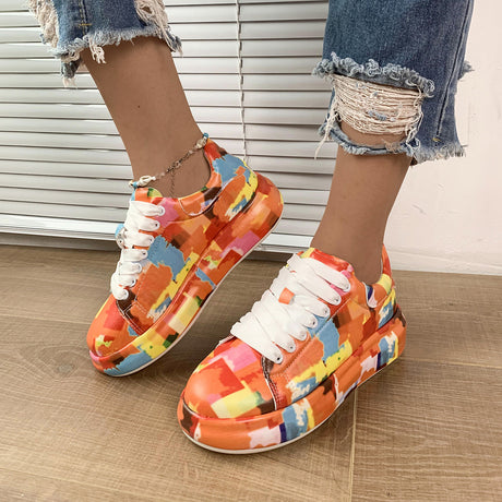 Halloween Cartoon Fun Print Flats Shoes