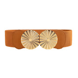 Metal Circle Elastic Waist Belt