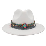 Gemstone Embellished Ethnic Cowboy Hat