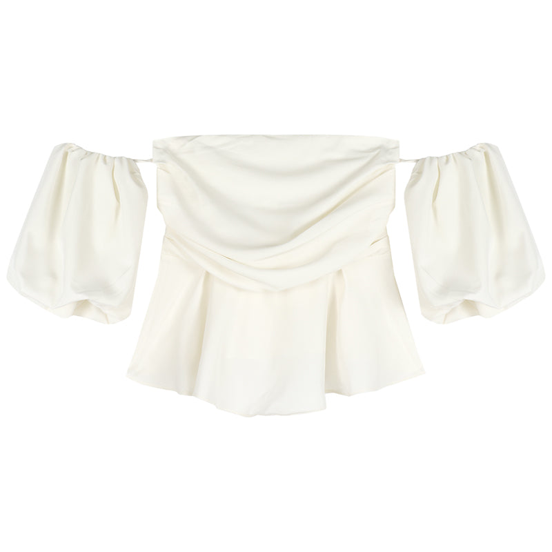 Dream French Ruffle Crop Top