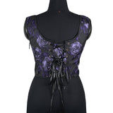 Purple Fantasy Fishbone Corset Top