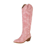 Seductive V-Cut Western Charm Boots