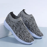 Stripe Knit Sock Shoes