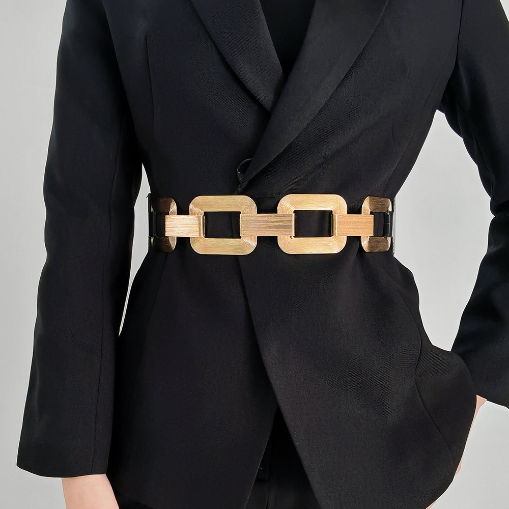 Golden Chain Link Waist Belt