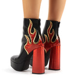 Flame Temptation Super High-Heeled Ankle Boots