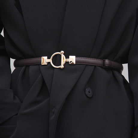 All-match Thin Leather Belt