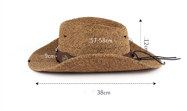 Mixed Color Western Straw Cowboy Hat