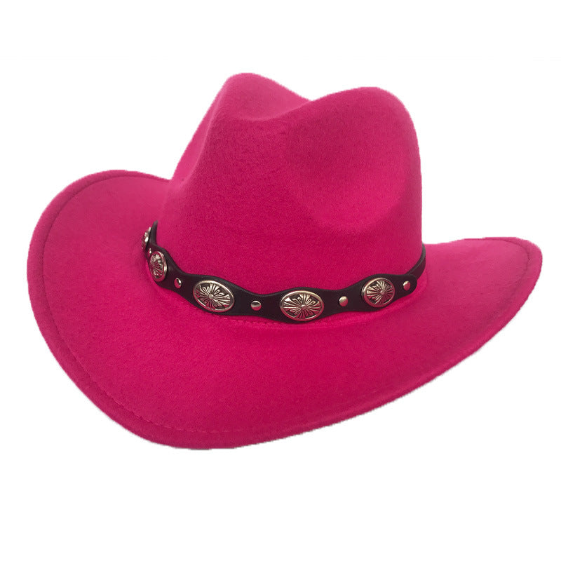 Punk Felt Bell Cowboy Hat