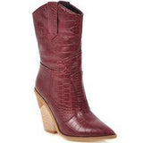 Seductive V-Cut Western Charm Boots