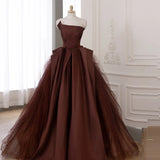 Fluffy Latte Dream Evening Dress