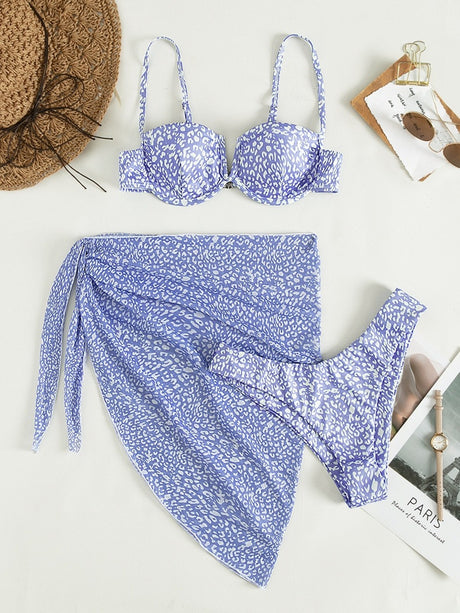 Floral Beach Dress Bikini