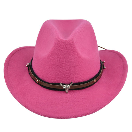 Western Bell Shape Curved Brim Cowboy Hat